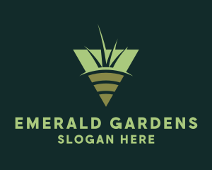 Grass Soil Gardening logo design