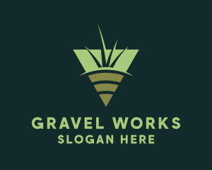 Grass Soil Gardening logo design