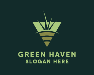 Turf - Grass Soil Gardening logo design