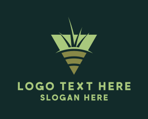 Eco - Grass Soil Gardening logo design