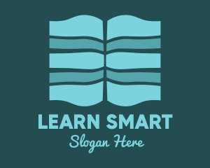Educate - Abstract Open Book logo design