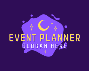 Planetarium - Night Sky Moon Stars logo design