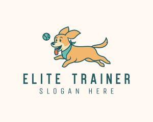 Running Pet Dog logo design