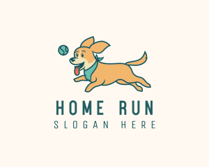 Running Pet Dog logo design