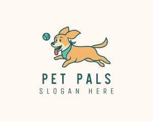 Running Pet Dog logo design