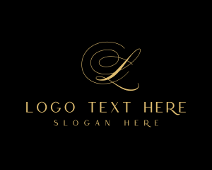 Nuptials - Gold Premium Event Styling logo design