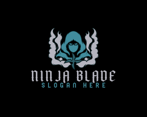 Ninja Shuriken Assassin logo design