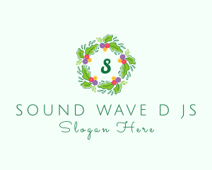 Wedding - Wedding Flower Wreath logo design