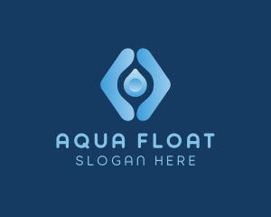 Water Droplet Aqua logo design