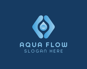 Water Droplet Aqua logo design