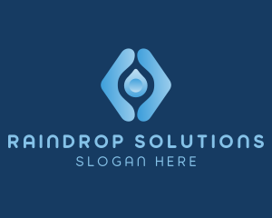 Raindrop - Water Droplet Aqua logo design