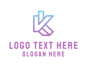 Architecture Builder Letter VK logo design