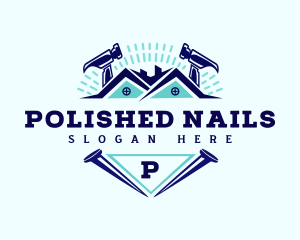 Nails - Construction Renovation Builder logo design
