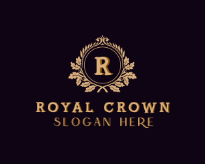 Royal Wreath Shield logo design