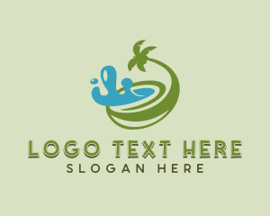 Coco Sugar - Organic Coconut Juice logo design