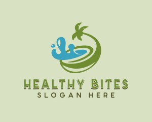 Organic Coconut Juice logo design