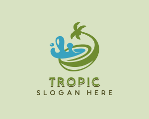 Organic Coconut Juice logo design