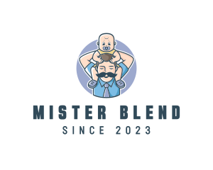 Mister - Father Baby Parenting logo design