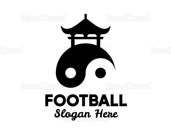 Yin Yang Peace Pagoda Logo