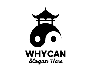Feng Shui - Yin Yang Peace Pagoda logo design
