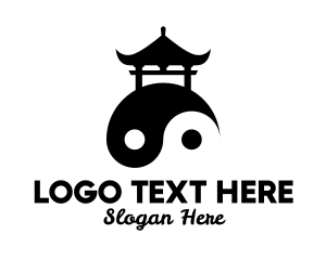 Yin Yang Peace Pagoda Logo