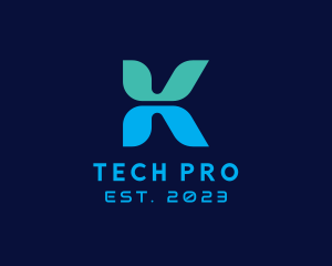 Program - Digital App Letter K logo design
