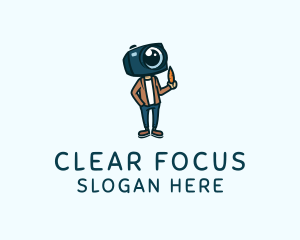 Focus - Vlogger Camera Guy logo design