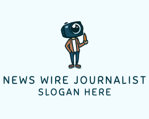 Journalist - Vlogger Camera Guy logo design