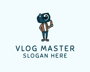 Vlogger - Vlogger Camera Guy logo design