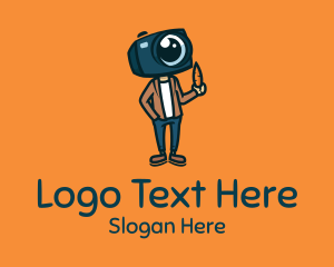 Blogger - Vlogger Camera Guy logo design