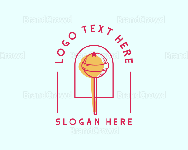 Lollipop Candy Sugar Logo