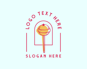 Candy - Lollipop Candy Sugar logo design