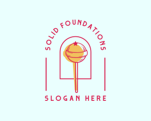 Lollipop Candy Sugar Logo