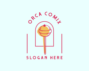 Candy - Lollipop Candy Sugar logo design