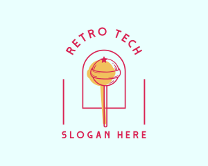 Lollipop Candy Sugar logo design