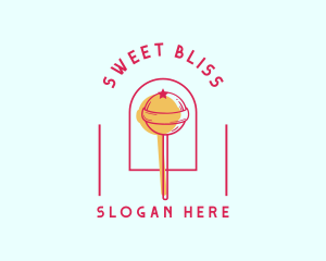 Sugar - Lollipop Candy Sugar logo design