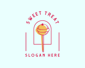 Candy - Lollipop Candy Sugar logo design