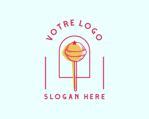 Playful - Lollipop Candy Sugar logo design