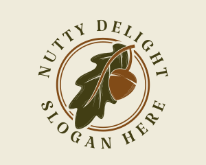 Vintage Acorn Oak logo design