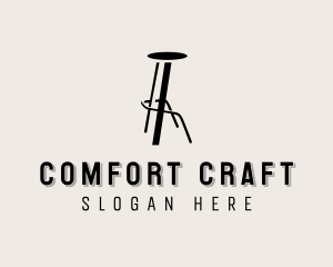 Upholsterer - Stool Chair Furniture logo design