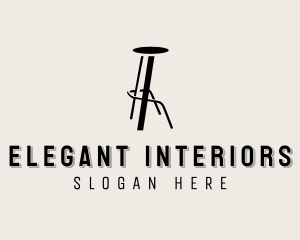 Stool Chair Furniture logo design