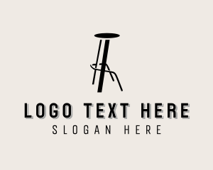 Stool Chair Furniture Logo