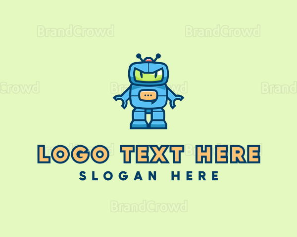 Chatbot Robot Message Bot Logo