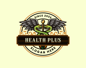 Caduceus Wings Therapy logo design