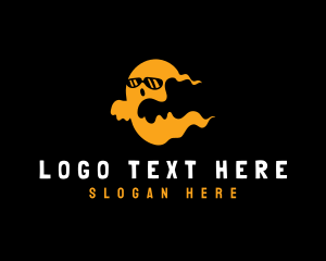 Scary - Shades Ghost Halloween logo design