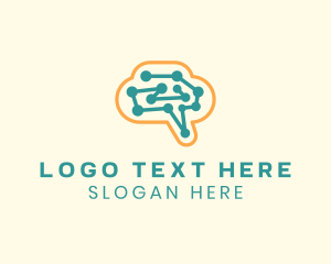 Iq - Digital Tech Brain logo design