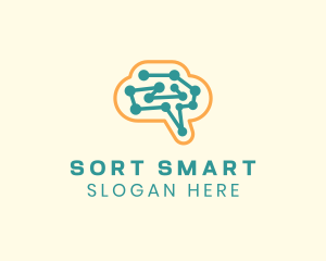 Digital Tech Brain logo design