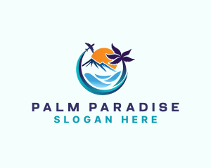 Travel Beach Tropical logo design