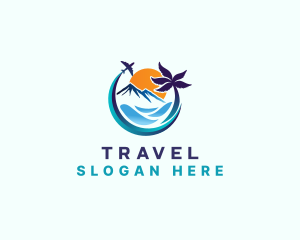 Travel Beach Tropical logo design