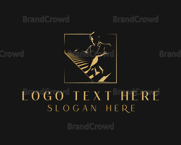 Piano Pianist Instrument Logo